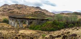 Glenfinnan Viadukt - Ansicht von oberhalb